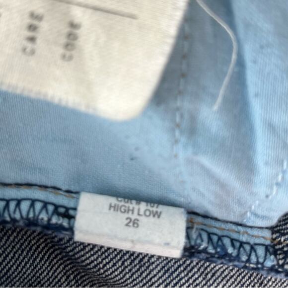 Current/Elliott Women's The Skinny High Low Jeans Medium Wash - Picture 11 of 11